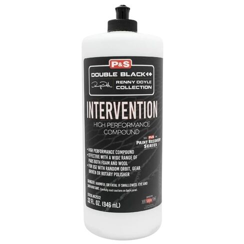 P&S Intervention High Performance Compound – Fast-Cutting Paint Correction Compound, Recovery Series Heavy Cut for Swirls Scratches & Sanding Marks, Works with Wool Microfiber or Foam Pads - 8 oz. in Kuwait