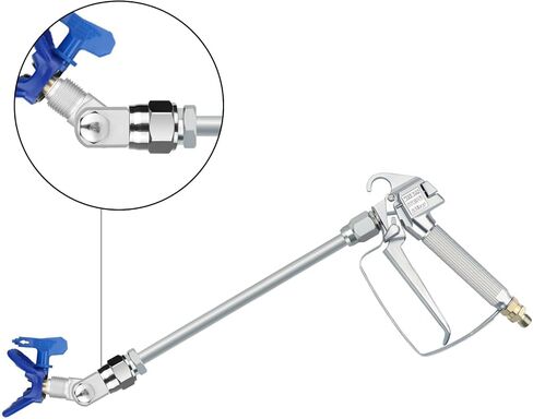 GregYoung 2 Pack Swivel Joint for Airless Paint Sprayer,Airless Wand Extension Accessories,Replace Fan Pivot for Airless Spray Gun,Compatible with Graco 235486 7/8 Inch Thread 180 Degree Rotation in Kuwait