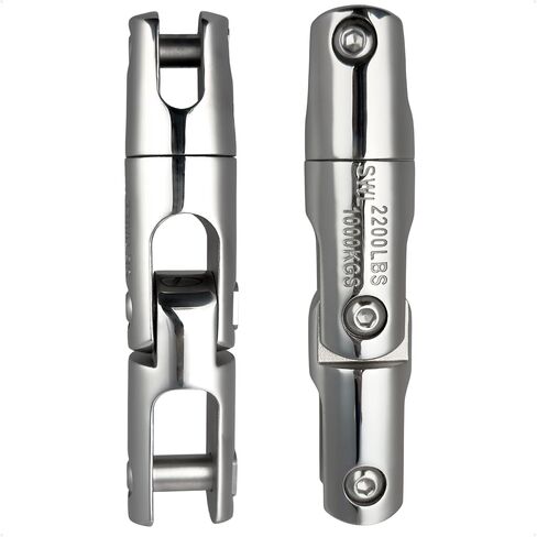 Five Oceans Marine Anchor Swivel Connector, 316 Stainless Steel Heavy Duty Boat Chain Swivel – Premium Polished Finish, Corrosion Resistant, High Load Capacity in Kuwait