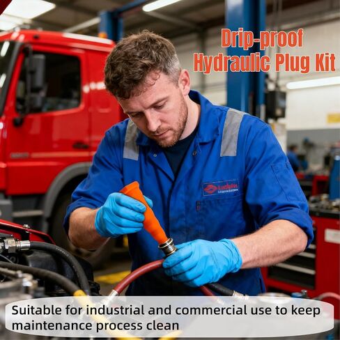 35 Pieces Hydraulic Oil Service Plugs, Universal Industrial Silicone Rubber Hose Plugs, 3 Sizes Drip Proof Tapered Stopper Plug Kit for Irrigation Oil Pipes Heavy Equipment Oil Port in Kuwait