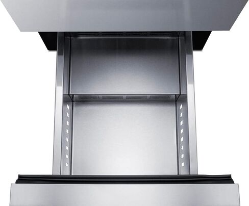 Summit 15" Two Drawer Refrigerator, 1.7 cu.ft.Capacity, ADA Compliant, 18" Shallow Depth, Stainless Steel, Panel Ready Capable*- ASDR1524 (*Panels not included) in Saudi Arabia