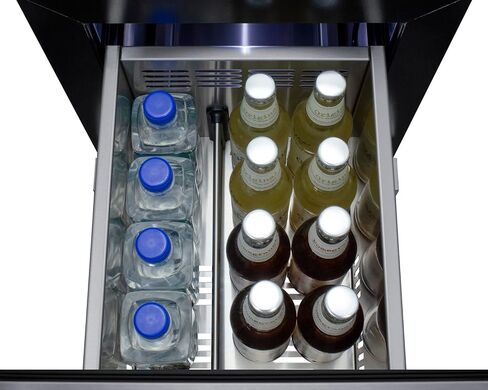 Summit 15" Two Drawer Refrigerator, 1.7 cu.ft.Capacity, ADA Compliant, 18" Shallow Depth, Stainless Steel, Panel Ready Capable*- ASDR1524 (*Panels not included) in Saudi Arabia