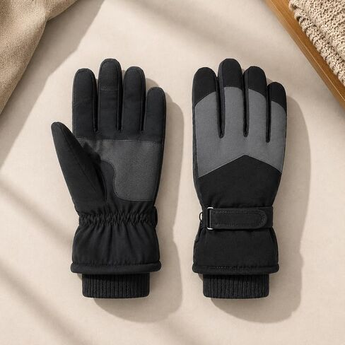 Men's Winter Outdoor Skiing Gloves Warm Thickened Touchscreen Compatible Function in Kuwait