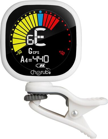 موالف لوني Cherub WST-675 USB قابل لإعادة الشحن للجيتار باس القيثارة الباريتون مع شاشة ملونة عالية التباين in Kuwait