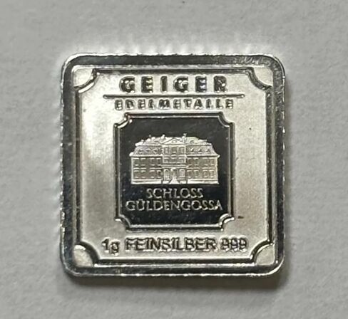 Silver Bar 1g Geiger (Secondary) in Kuwait