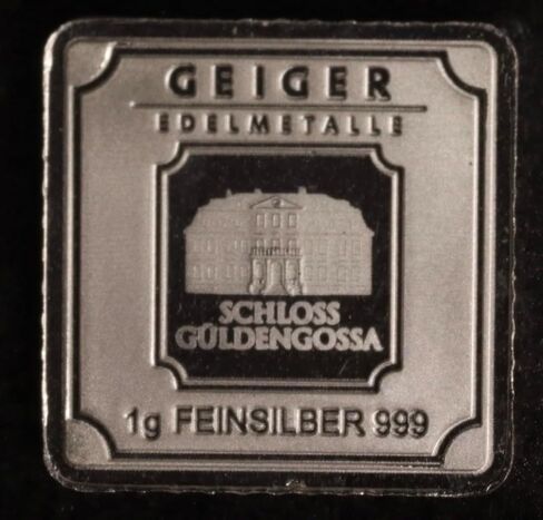 Silver Bar 1g Geiger (Secondary) in Kuwait