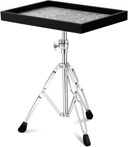 Lewtemi 22 x 16 Inch Percussion Table Adjustable Trap Table, Black in Kuwait