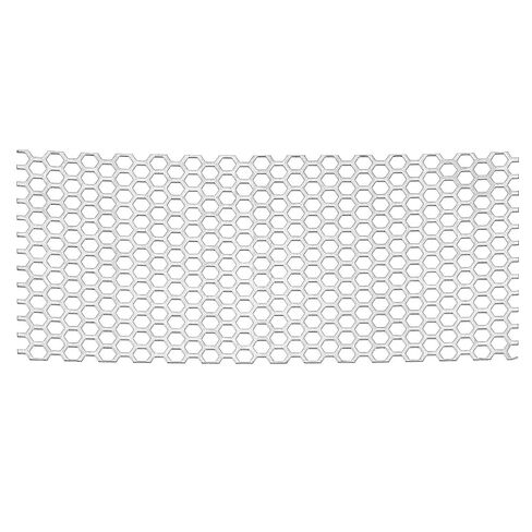 Perforated Metal Sheets, Thickness: 0.3~3mm 304 Rectangle Hexagonal Mesh for Ventilation Industrial Decorative Applications(Thickness 1.5mm,10x35cm) in Kuwait