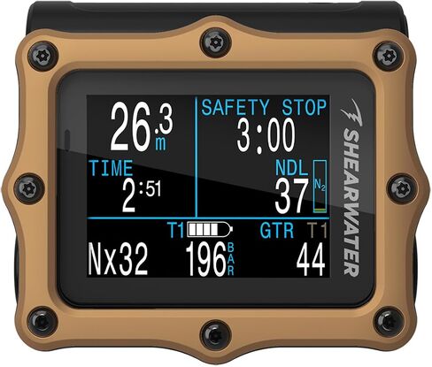 كمبيوتر Shearwater Perdix 2 Ti للغوص مع جهاز إرسال GPS، إصدار الرحلة البرونزي in Kuwait