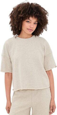 perfectwhitetee Women's Short Sleeve Sweatshirt Tee in Kuwait
