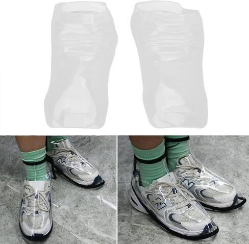 Barber Shoes Cover Silicone Transparent Haircut Shoe Protector for Hair Stylist and Hairdresser Salon Use 1 Pair in Kuwait