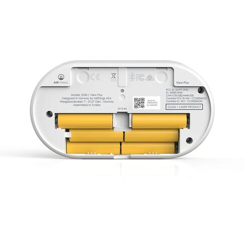 Airthings View Plus & Wave Mini - مراقب جودة الهواء متعدد الغرف مع PM 2.5، ثاني أكسيد الكربون، المركبات العضوية المتطايرة، كاشف الرطوبة ودرجة الحرارة، تطبيق الهاتف المحمول، واي فاي، التنبيهات والإشعارات in Kuwait