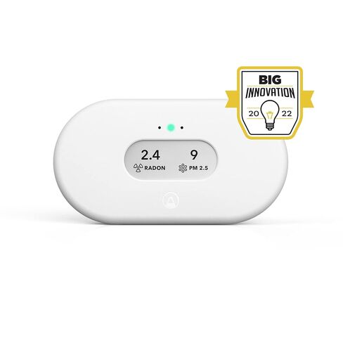 Airthings View Plus & Wave Mini - مراقب جودة الهواء متعدد الغرف مع PM 2.5، ثاني أكسيد الكربون، المركبات العضوية المتطايرة، كاشف الرطوبة ودرجة الحرارة، تطبيق الهاتف المحمول، واي فاي، التنبيهات والإشعارات in Kuwait