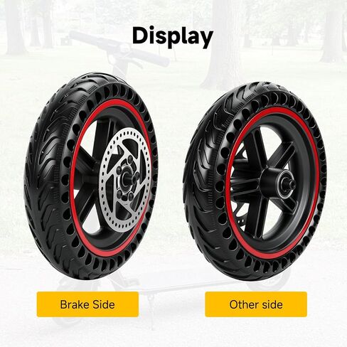 استبدال مجموعة عجلة سكوتر 8.5 × 2 لـ Gotrax GXL V2 GL2 XR Rival APEX MAX Hi-boy S2 V2 M365 E-scooter، 8.5 بوصة 8 1/2x2 إطار قرص العسل الصلب مع حافة 110 مم جزء دوار الفرامل in Kuwait