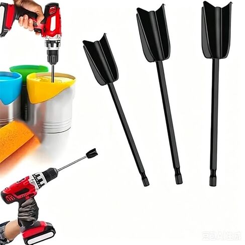 Reusable Paint Mixer Epoxy Resin Mixer Attachment | Small Plastic Mixer Paddle, Durable Non-Stick Easy to Clean Design, Comfortable Grip, Achieves Efficient and Smooth Mixing, Suitable for Epoxy Resin in Kuwait