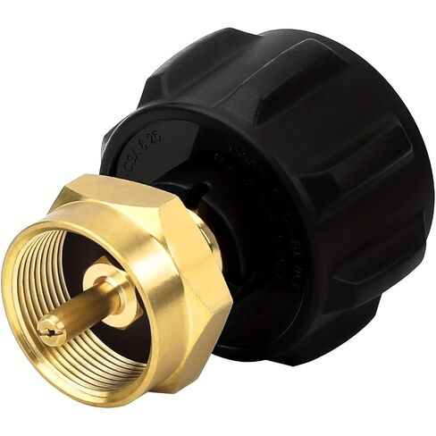 Propane Refill Adapter for 20lb Tanks - Low Pressure Gas Connection for QCC1/1 Type Propane Tanks and 1lb Disposable Cylinders, Copper Alloy Material, Gas Refill Solution|Durable Construction in Kuwait