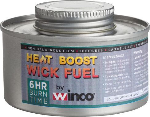 Winco 6 Hour Burn Reusable Chafer Fuel Cans for Food Warmers and Buffet Chafing Dishes (24 Pack) in Kuwait