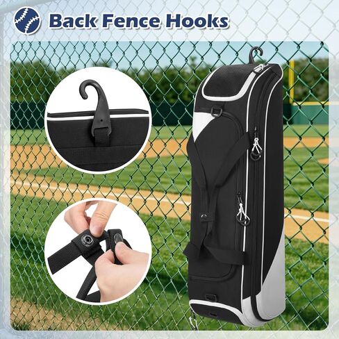 DSLEAF Youth Baseball Duffle Bag for 2 Bats, Small Softball Gear Bag with Separate Shoe Compartment for Youth Baseball Gear & Equipment in Kuwait