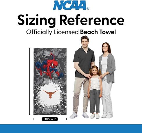 Northwest NCAA Disney Microfiber Beach Towel, Lightweight Quick Dry Absorbent Bath Pool Swim Travel Gear, 30 x 60 Inches in Kuwait