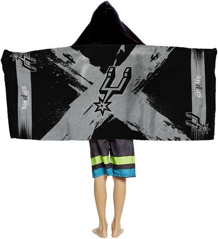 منشفة بغطاء رأس للشباب من Northwest NBA San Antonio Spurs Cross Out، 22 × 51 بوصة in Kuwait