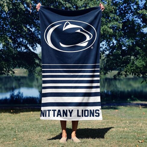 Northwest Penn State Nittany Lions NCAA Striped Jacquard Beach Towel 36 x 72 Inches in Kuwait