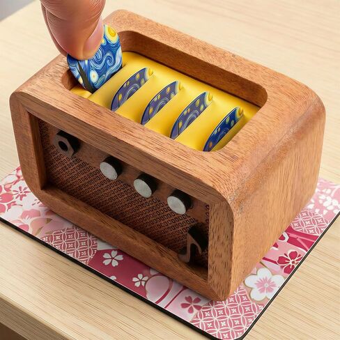 Guitar Pick Holder Wooden Picks Case Storage Box Pic Display Personalized Amp Pick Holder with 1Guitar Pick keychain 6 Guitar Picks (1 Guitar Pick Holder, 1Guitar Pick keychain, 6 Guitar Picks) in Kuwait