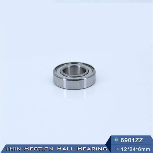 Thin Wall Bearings 6901ZZ Deep Groove Ball Bearing ABEC-5 12246 mm Metric Section 6901Z 6901 ZZ 61901 in Kuwait