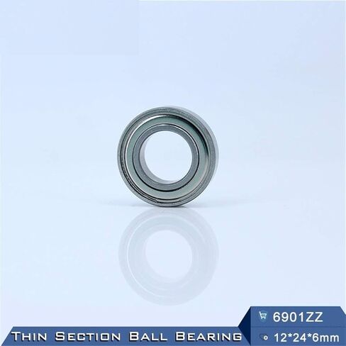 Thin Wall Bearings 6901ZZ Deep Groove Ball Bearing ABEC-5 12246 mm Metric Section 6901Z 6901 ZZ 61901 in Kuwait