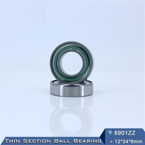 Thin Wall Bearings 6901ZZ Deep Groove Ball Bearing ABEC-5 12246 mm Metric Section 6901Z 6901 ZZ 61901 in Kuwait