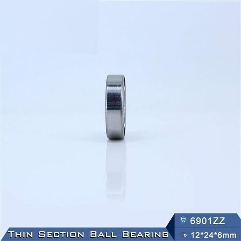 Thin Wall Bearings 6901ZZ Deep Groove Ball Bearing ABEC-5 12246 mm Metric Section 6901Z 6901 ZZ 61901 in Kuwait