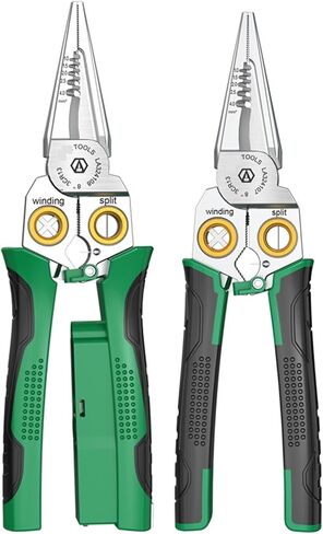 1PC 8 In1 Stainless Steel Multifunctional Wire Stripping Pliers for Wire Winding Electrical Measurement and Electricians(LA324108) in Kuwait