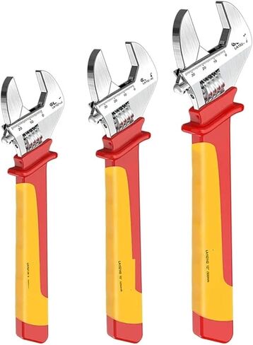 1PCS Insulated Adjustable Wrench 6/8/10/12inch 1000V Universal Spanner Electrician Maintenance Handle Hand Repair Tool(6inch LA152316) in Kuwait