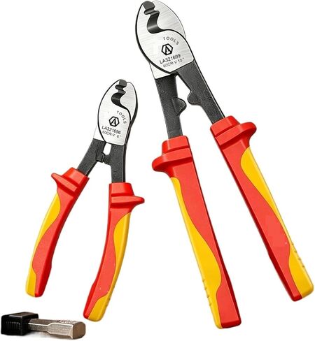 1PCS Insulated Cable Cutter 1000V Wire Stripping Pliers Heavy-Duty Multi-Tool for Electricians High Voltage Safety(6inch LA321696) in Kuwait