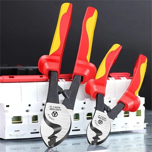 1PCS Insulated Cable Cutter 1000V Wire Stripping Pliers Heavy-Duty Multi-Tool for Electricians High Voltage Safety(6inch LA321696) in Kuwait