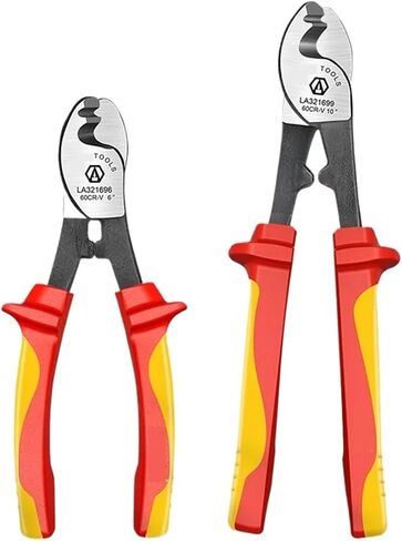 1PCS Insulated Cable Cutter 1000V Wire Stripping Pliers Heavy-Duty Multi-Tool for Electricians High Voltage Safety(6inch LA321696) in Kuwait