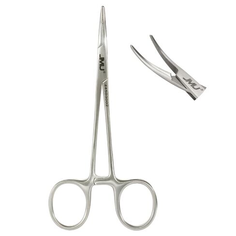 JMU Surgical Hemostatic Forceps 5" Curved, Stainless Steel Locking Tweezer Clamps, for Surgical, Dental and Craft Use in Kuwait