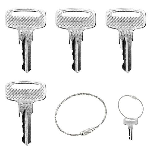 4 Pcs Scissor Lift Keys with Steel Ring for Boom Lifts | 4 lift keys with steel ring support boom, telescopic, electric and scissor lifts for reliable replacement access in Kuwait