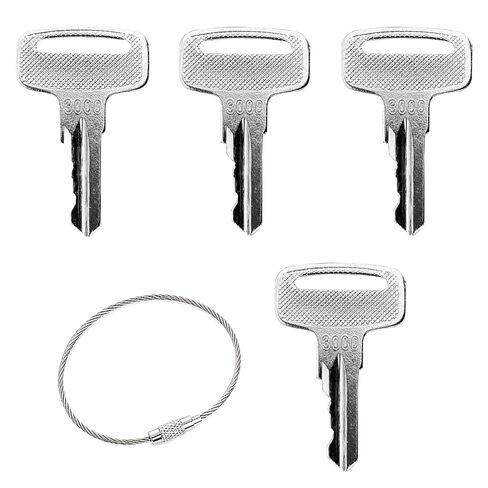 4 Pcs Scissor Lift Keys with Steel Ring for Boom Lifts | 4 lift keys with steel ring support boom, telescopic, electric and scissor lifts for reliable replacement access in Kuwait
