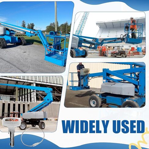 4 Pcs Scissor Lift Keys with Steel Ring for Boom Lifts | 4 lift keys with steel ring support boom, telescopic, electric and scissor lifts for reliable replacement access in Kuwait