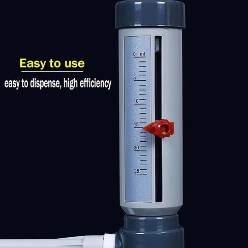 Liquid Sleeve Type Adjustable Adder, 0-25ml Lab Bottle Top Dispenser with 500ml/1000ml Plastic Bottle, Precision-Engineered & Adjustable Dosage for Quantitative Droplet Measurement in Kuwait