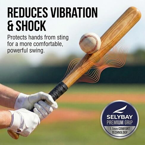 Baseball Bat Grip Tape Wrap 1.1mm - Softball Batting Grip Bat Tape Handle in Kuwait