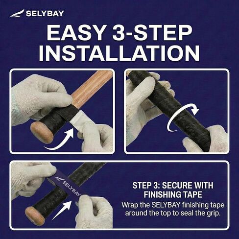 Baseball Bat Grip Tape Wrap 1.1mm - Softball Batting Grip Bat Tape Handle in Kuwait