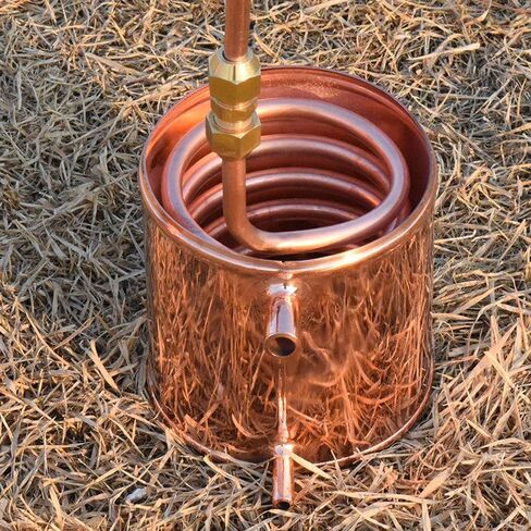 Moonshine Still، جهاز تقطير وتعبئة المواد الغذائية للزيوت الأساسية والمرطبات، مجموعة أدوات الصهر المنزلي - 5 لتر (1.3 جالون) in Kuwait