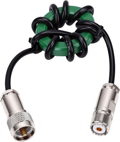 Eujgoov HF Shortwave Choke 1.8 إلى 50MHz Balun مضاد للتدخل عالي الطاقة FT8 مخصص الزنك الفريت الأساسية 50 مم الوضع المشترك خنق لراديو هام in Kuwait