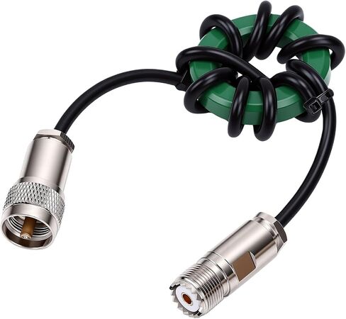 Eujgoov HF Shortwave Choke 1.8 إلى 50MHz Balun مضاد للتدخل عالي الطاقة FT8 مخصص الزنك الفريت الأساسية 50 مم الوضع المشترك خنق لراديو هام in Kuwait
