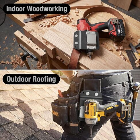 Drill Holder for Tool Belt Drill Catcher Up to 2" Belts Fits dewalt and MILWAUKEE Cordless Drills Impact Drivers and Nailers in Kuwait