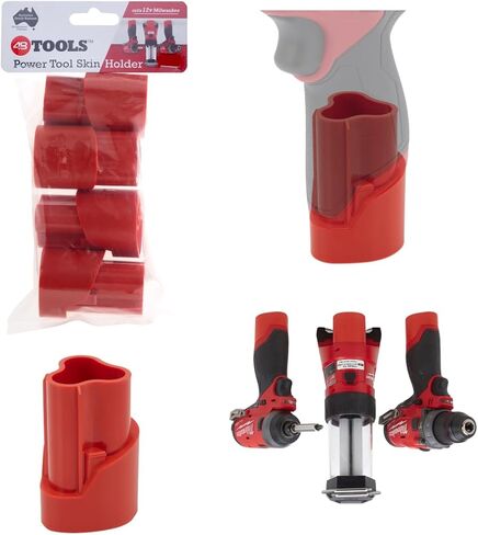 48 أداة Milwaukee M12 12V حامل أدوات تثبيت، 4 عبوات مع 1/4 بوصة إدراج صامولة، ABS قوي مثبت بالأشعة فوق البنفسجية - تصميم مشبك للتجار in Kuwait