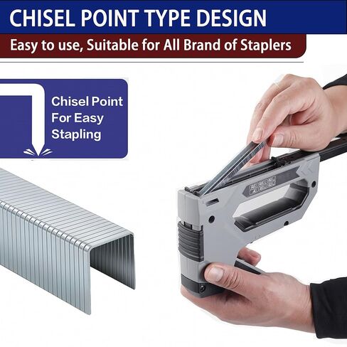HW HAMWOO 20 Guage T/50 Staples,5/16"+3/8"+1/2"+9/16":5248pcs | Galvanized Nails,4 Sizes Assorted Size Project Pack for Staple Gun or T-50 Stapler in Kuwait