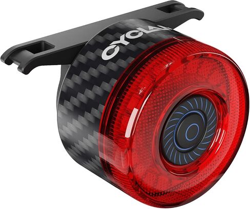 Bike Tail Light/Rear Light — Auto-On, Smart Brake Warning, USB Rechargeable, 6 Lighting Modes, Light Sensor, 40H Runtime, Battery Level Indicator, IP65 Waterproof, LED Backlight in Kuwait