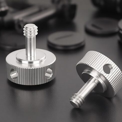 Nonslip Steel 1/4 Threaded Knob Knurled Knob Screw Adapter for Quick Setups of Photography Equipment Without Tool Hand Tight Photography Screw in Kuwait